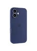Чохол Silicone Case Full Camera Protective (AA) для Apple iPhone 16 (6.1") Синій / Deep navy