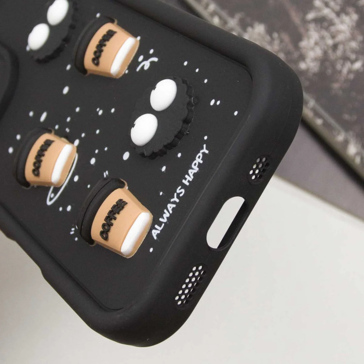 Чохол TPU Toys Case для Apple iPhone 16 (6.1") Black / Always Happy