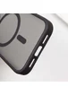 TPU+PC чохол Metal Buttons with MagSafe для Apple iPhone 16 (6.1") Чорний