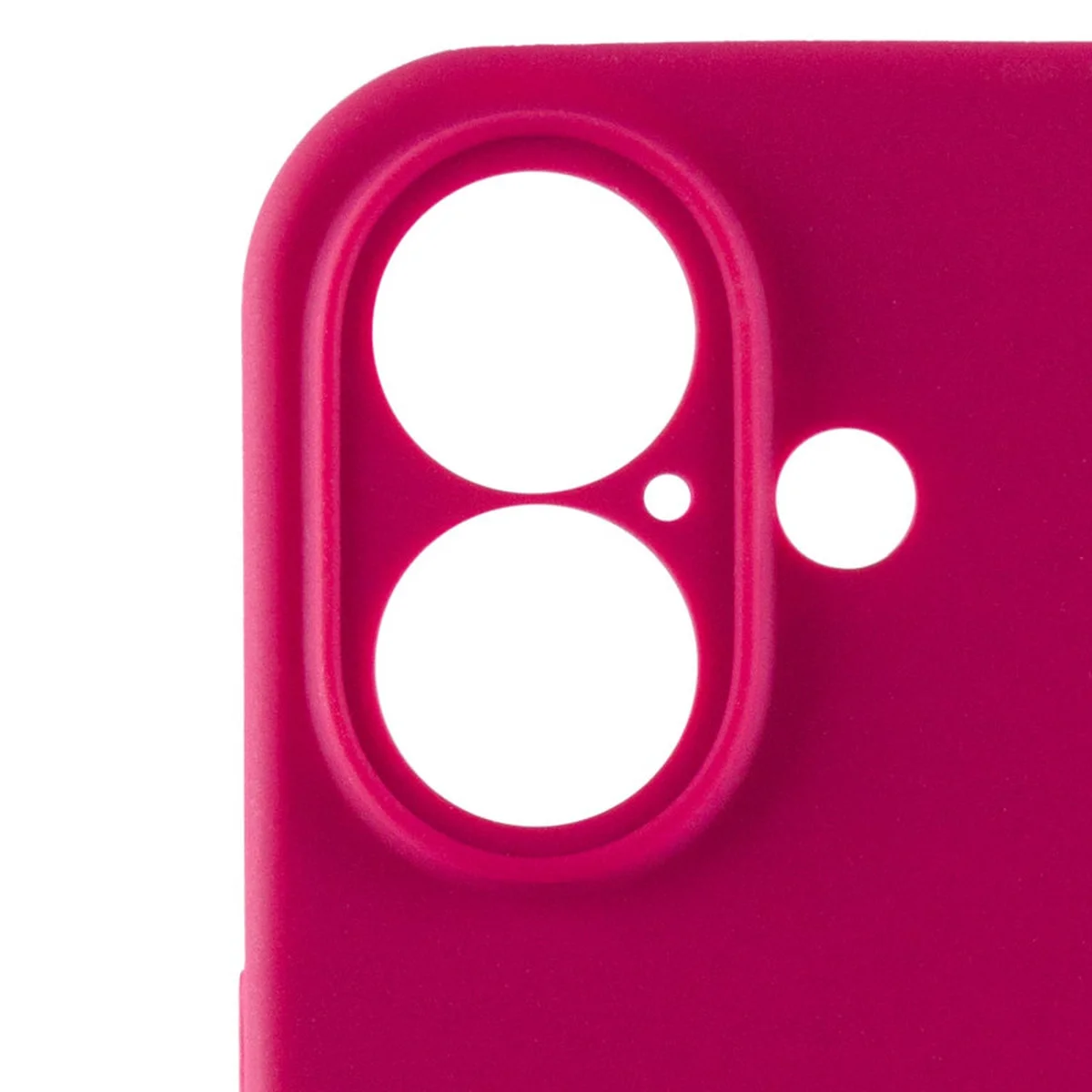 Чехол Silicone Case Full Camera Protective (AA) для Apple iPhone 16 (6.1") Красный / Rose Red