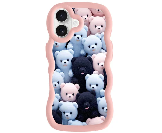 Чехол TPU Cloudy Pictures для Apple iPhone 16 (6.1") Bears