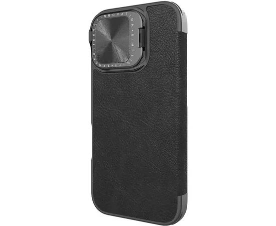 Шкіряний чохол-книжка Nillkin Qin Prop для Apple iPhone 16 (6.1") Black