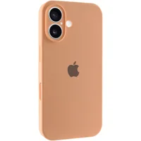Чехол Silicone Case Full Camera Protective (AA) для Apple iPhone 16 (6.1") Оранжевый / Cantaloupe