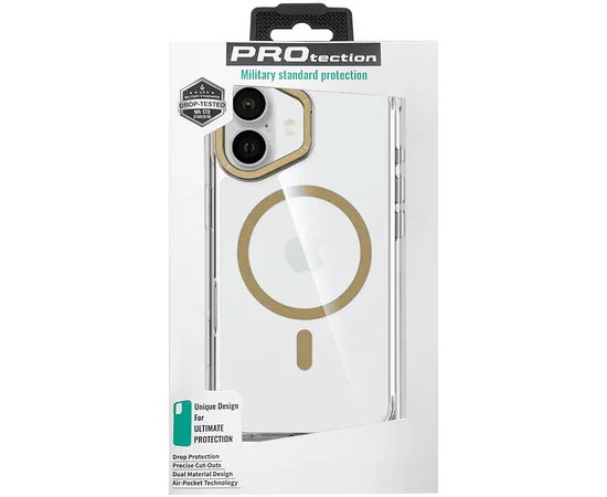 Чехол TPU Space Case Apex with MagSafe для Apple iPhone 16 (6.1") Gold