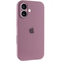Чехол Silicone Case Full Camera Protective (AA) для Apple iPhone 16 (6.1") Лиловый / Lilac Pride