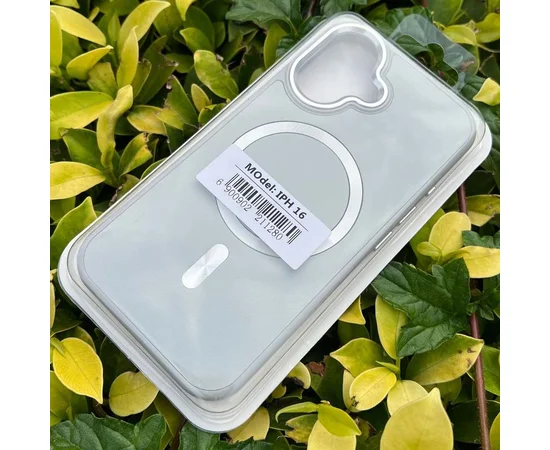 Кожаный чехол SnapCase with MagSafe для Apple iPhone 16 (6.1") Grey