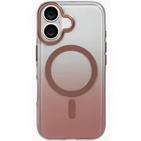 Чехол TPU+PC Shadow with MagSafe для Apple iPhone 16 (6.1") Rose Gold