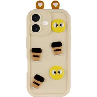 Чехол TPU Toys Case with Ears для Apple iPhone 16 (6.1") Sand
