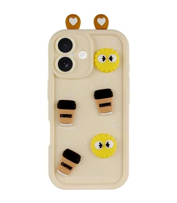 Чохол TPU Toys Case with Ears для Apple iPhone 16 (6.1") Sand