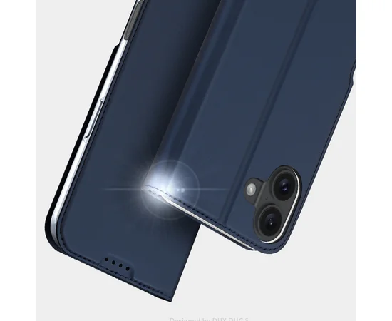 Чохол-книжка Dux Ducis з кишенею для візиток для Apple iPhone 16 (6.1") Синій