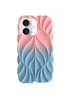 TPU чохол Leaf для Apple iPhone 16 (6.1") Pink / Blue