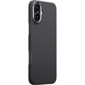 Чехол PC Carbon Protection Slim with MagSafe для Apple iPhone 16 (6.1") Black