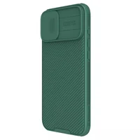 Карбоновая накладка Nillkin CamShield Pro для Apple iPhone 16 (6.1") Deep Green
