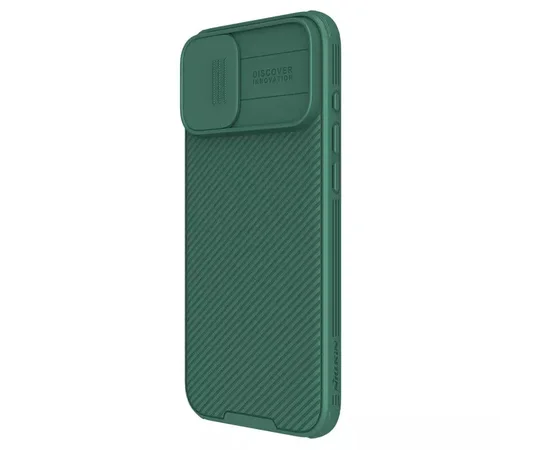 Карбоновая накладка Nillkin CamShield Pro для Apple iPhone 16 (6.1") Deep Green