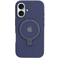 Чехол Silicone Case Full Protective with Ring для Apple iPhone 16 (6.1") Dark Blue