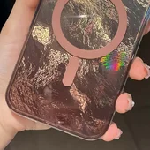 Чехол TPU Shiny Mountain (MagFit) для Apple iPhone 16 (6.1") Chocolate