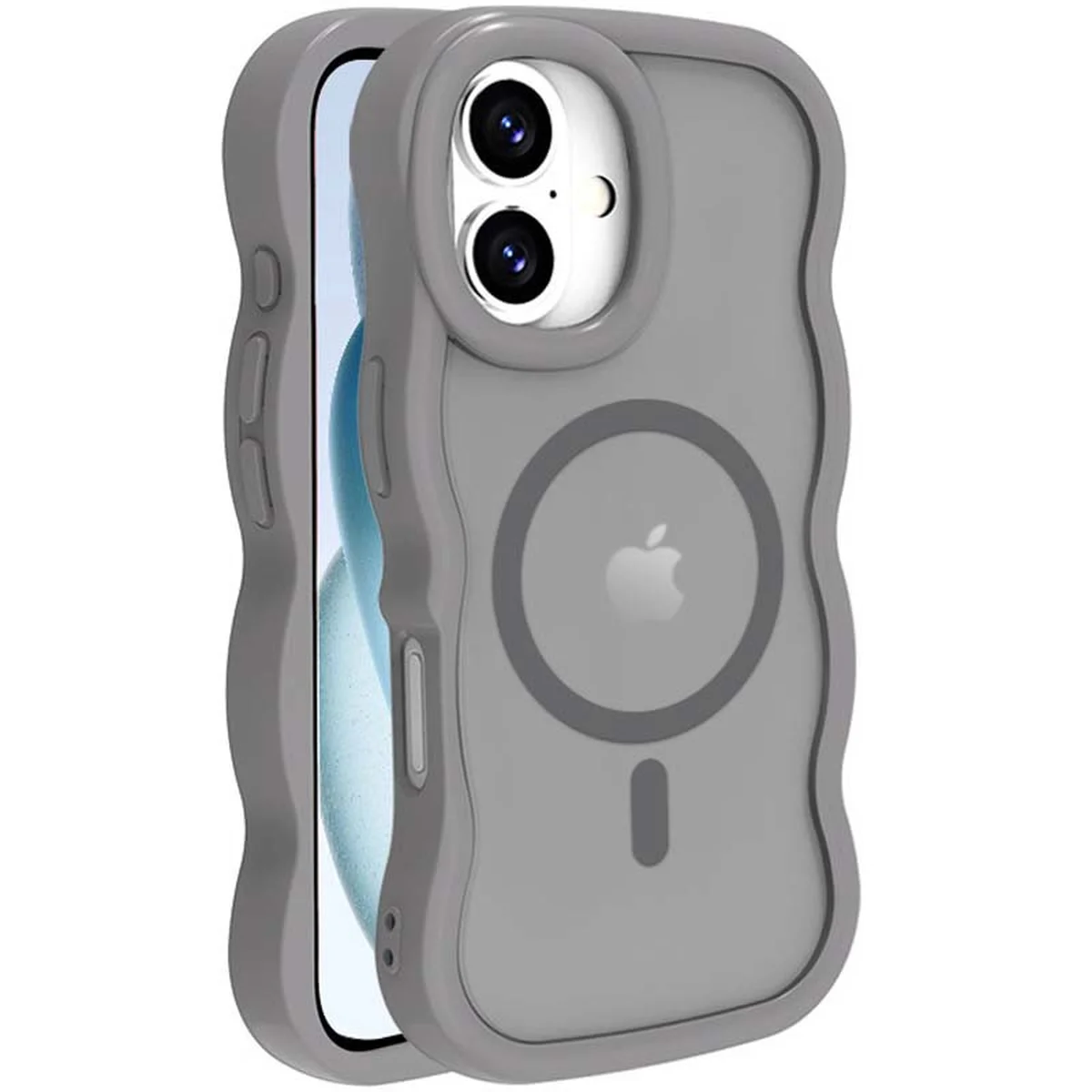 Чехол TPU+PC Undine with MagSafe для Apple iPhone 16 (6.1") Grey