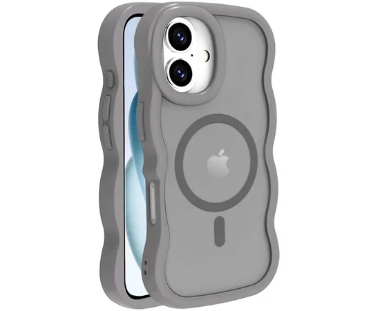 Чохол TPU+PC Undine with MagSafe для Apple iPhone 16 (6.1") Grey