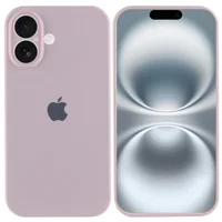 Чехол Silicone Case Full Camera Protective (AA) для Apple iPhone 16 (6.1") Розовый / Chalk Pink
