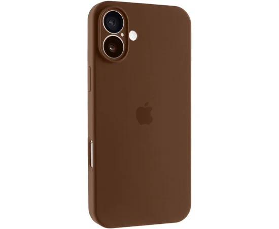 Чохол Silicone Case Full Camera Protective (AA) Apple iPhone 16 (6.1") Коричневий / Brown