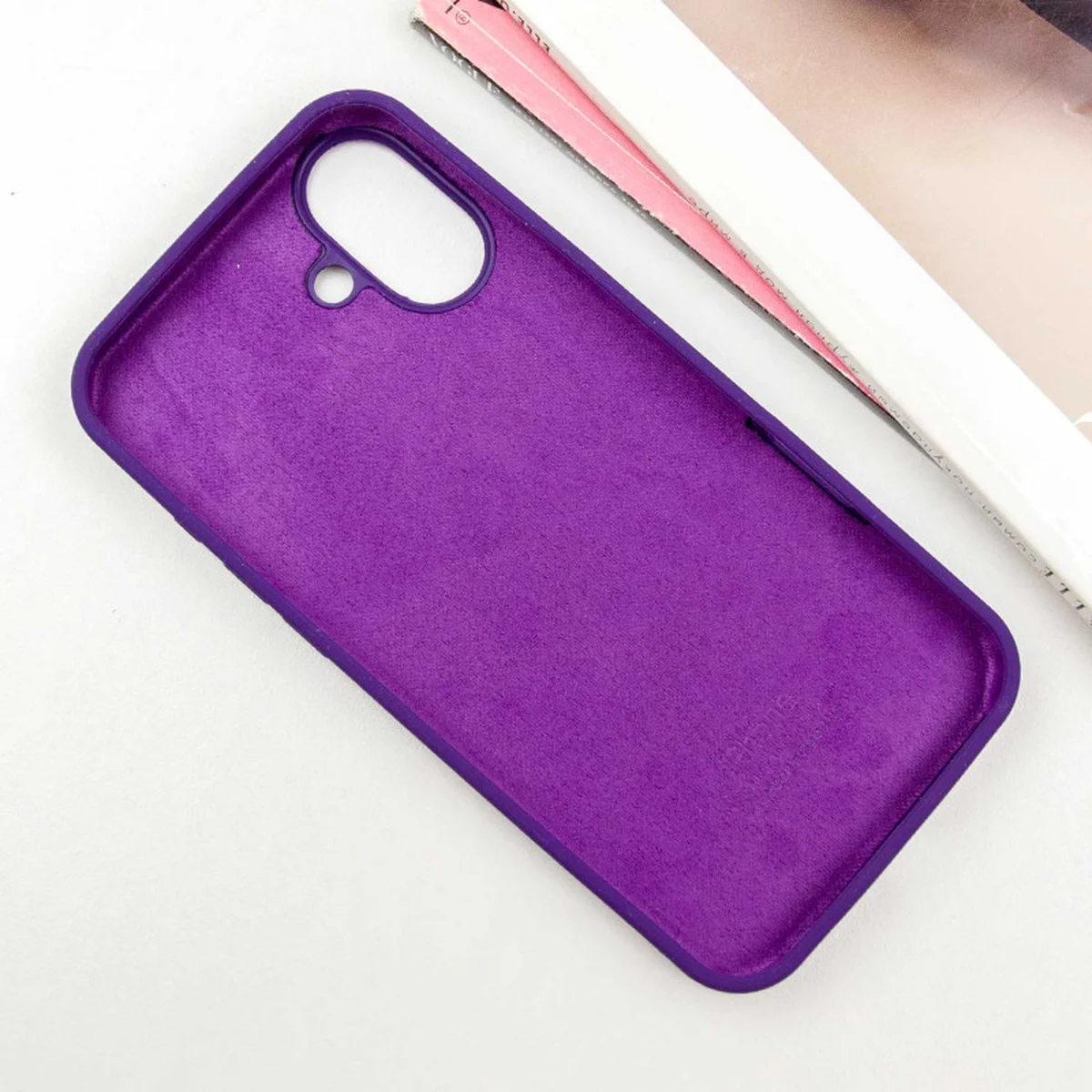 Чехол Silicone Case Full Protective (AA) для Apple iPhone 16 (6.1") Фиолетовый / Amethyst