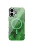 Чохол TPU Shiny Mountain (MagFit) для Apple iPhone 16 (6.1") Green