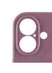 Чехол Silicone Case Full Camera Protective (AA) для Apple iPhone 16 (6.1") Лиловый / Lilac Pride
