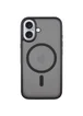 TPU+PC чохол Metal Buttons with MagSafe для Apple iPhone 16 (6.1") Чорний