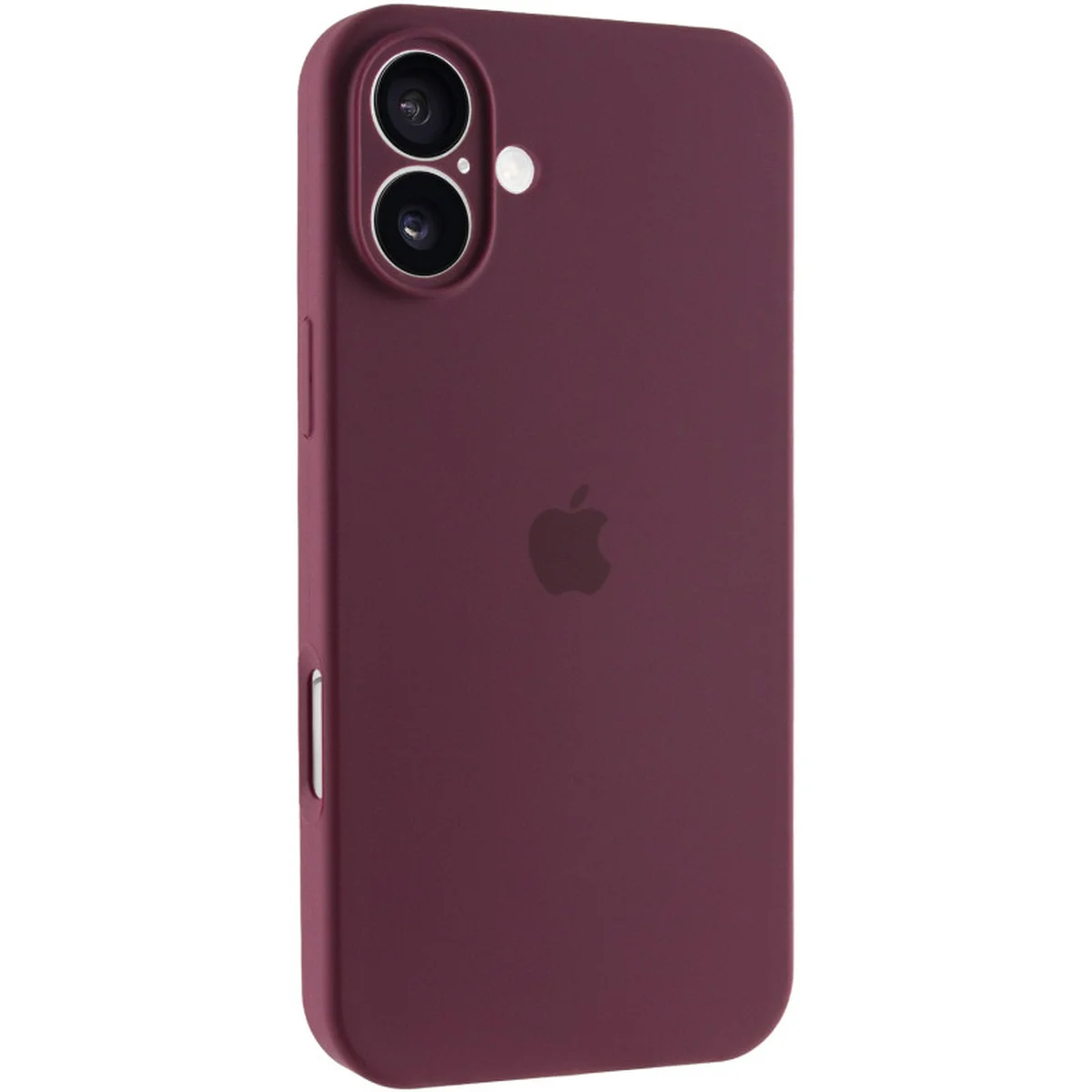 Чехол Silicone Case Full Camera Protective (AA) для Apple iPhone 16 (6.1") Бордовый / Plum