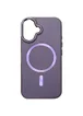 Кожаный чехол SnapCase with MagSafe для Apple iPhone 16 (6.1") Dark Purple