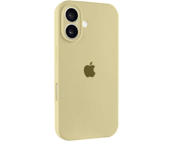 Чохол Silicone Case Full Camera Protective (AA) Apple iPhone 16 (6.1") Жовтий / Mellow Yellow