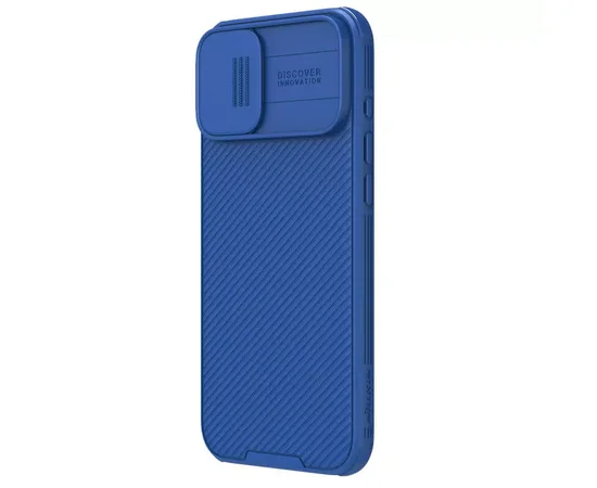 Карбоновая накладка Nillkin CamShield Pro для Apple iPhone 16 (6.1") Blue