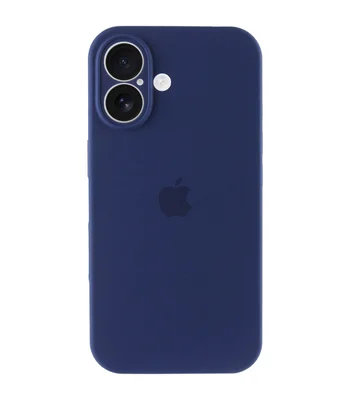 Чохол Silicone Case Full Camera Protective (AA) для Apple iPhone 16 (6.1") Синій / Deep navy