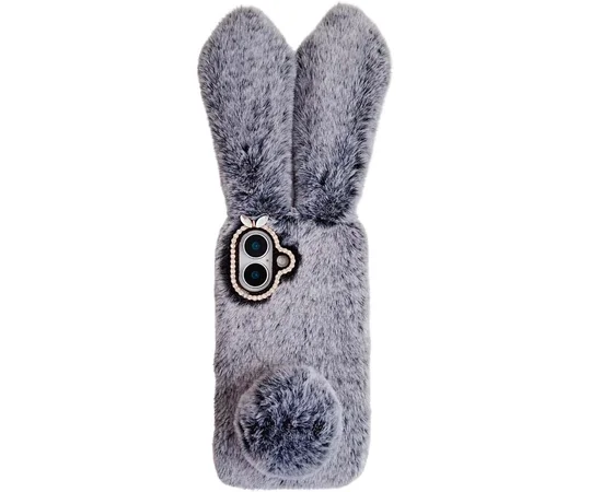 Чехол TPU Rabbit для Apple iPhone 16 (6.1") Grey