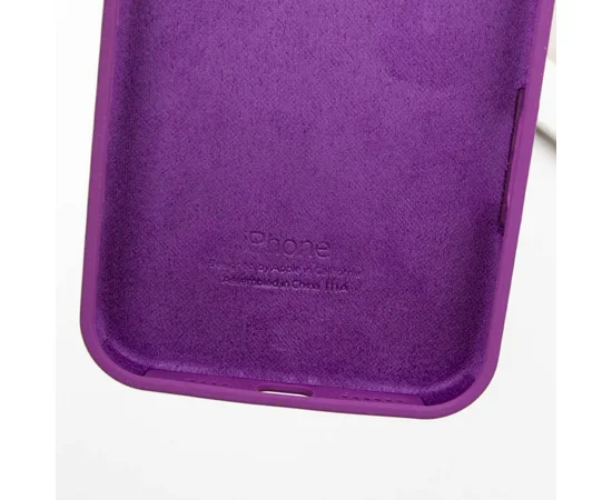 Чохол Silicone Case Full Protective (AA) для Apple iPhone 16 (6.1") Фіолетовий / Grape