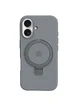 Чехол Silicone Case Full Protective with Ring для Apple iPhone 16 (6.1") Grey