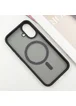 TPU+PC чохол Metal Buttons with MagSafe для Apple iPhone 16 (6.1") Чорний
