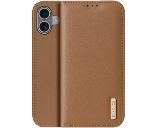 Чохол-книжка Dux Ducis Hivo для Apple iPhone 16 (6.1") Brown