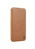 Кожаный чехол-книжка Nillkin Qin Prop для Apple iPhone 16 (6.1") Brown