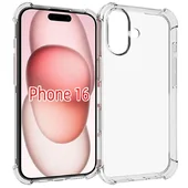 TPU чехол GETMAN Ease logo усиленные углы для Apple iPhone 16 (6.1") Бесцветный (прозрачный)