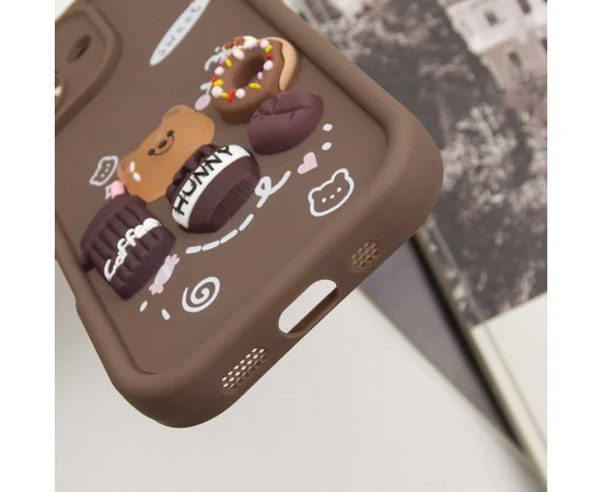 Чехол TPU Toys Case для Apple iPhone 16 (6.1") Brown / Sweet