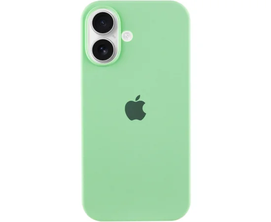 Чехол Silicone Case Full Protective (AA) для Apple iPhone 16 (6.1") Зеленый / Pistachio