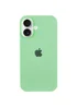 Чехол Silicone Case Full Protective (AA) для Apple iPhone 16 (6.1") Зеленый / Pistachio