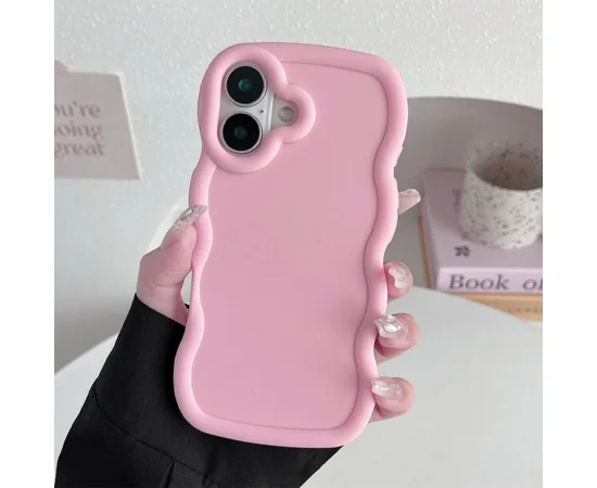 Чехол TPU Ripple для Apple iPhone 16 (6.1") Pink