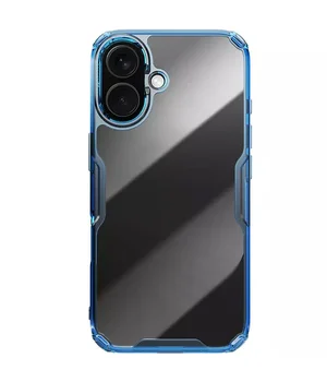 TPU чохол Nillkin Nature Pro Series для Apple iPhone 16 (6.1") Синій (прозорий)