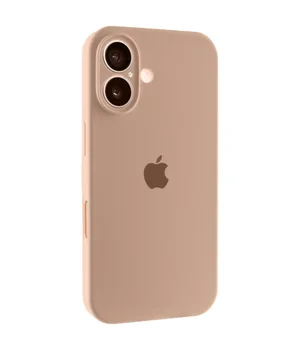 Чехол Silicone Case Full Camera Protective (AA) для Apple iPhone 16 (6.1") Бежевый / Desert Gold