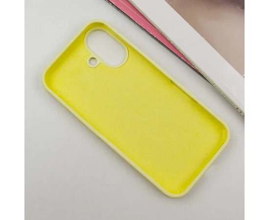 Чохол Silicone Case Full Protective (AA) Apple iPhone 16 (6.1") Жовтий / Mellow Yellow