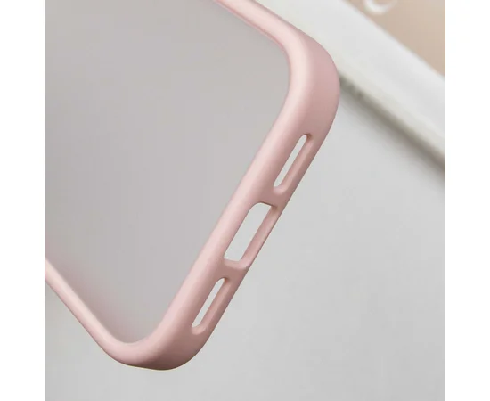 TPU+PC чехол Metal Buttons для Apple iPhone 16 (6.1") Розовый