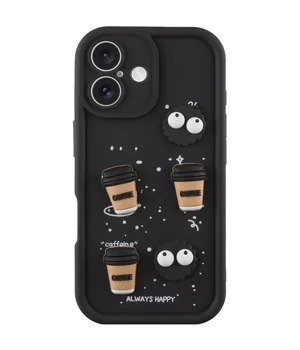 Чехол TPU Toys Case для Apple iPhone 16 (6.1") Black / Always Happy