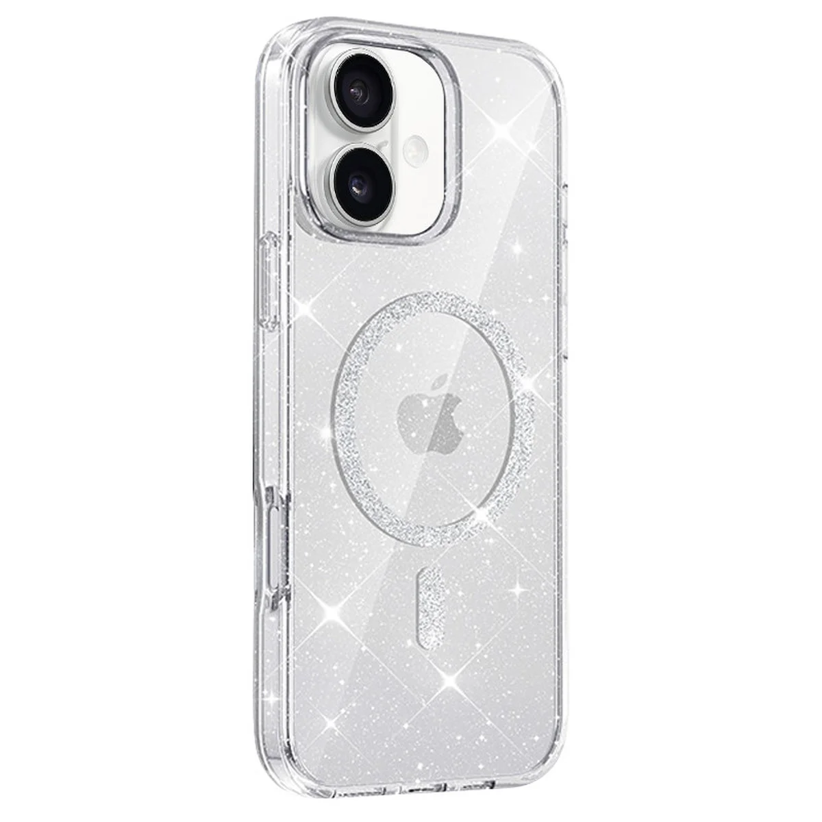 Чехол TPU Eclipse Sparkle (MagFit) для Apple iPhone 16 (6.1") Clear